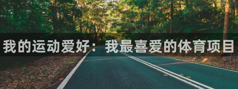 球速体育：我的运动爱好：我最喜爱的体育项目